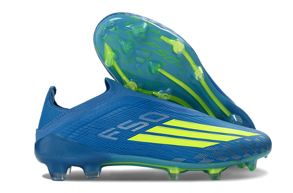 F50 Elite Laceless FG — Blue/Volt